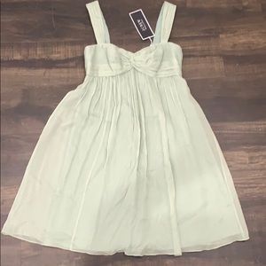 J CREW Sage silk  sleeveless babydoll dress size 2